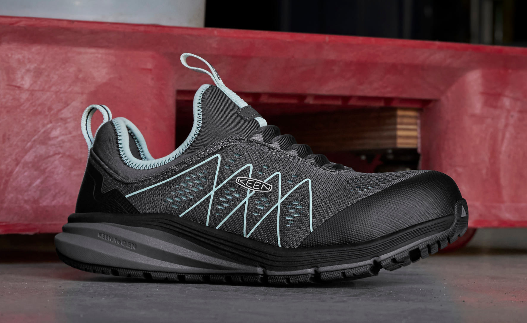 Women's Vista Energy Shift (Carbon Toe) | Steel Grey/Blue Glass - Image 6