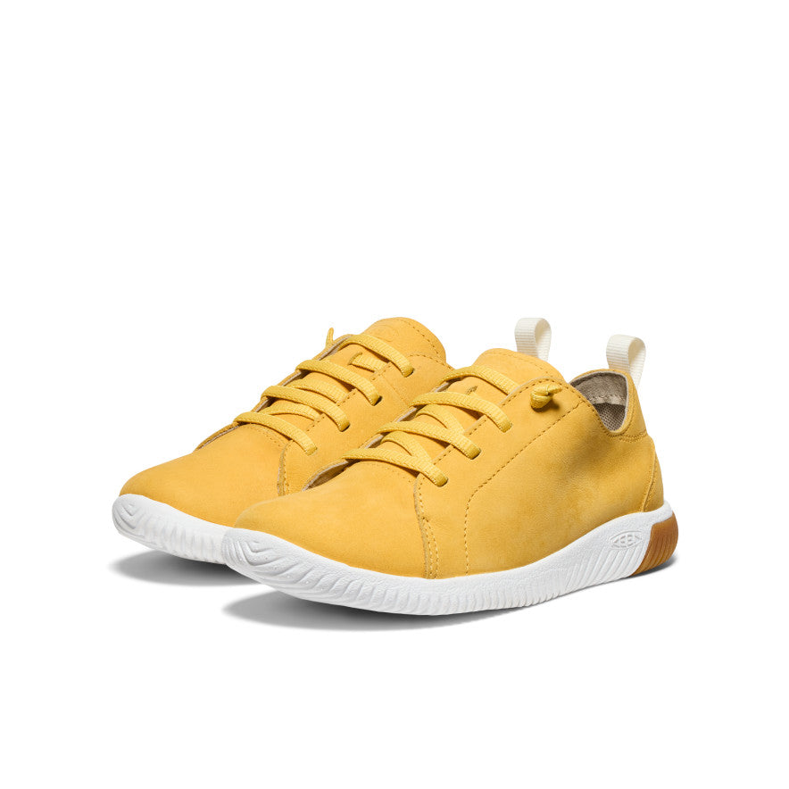 Big Kids' KNX Leather Sneaker | Daffodil/Star White - Image 2