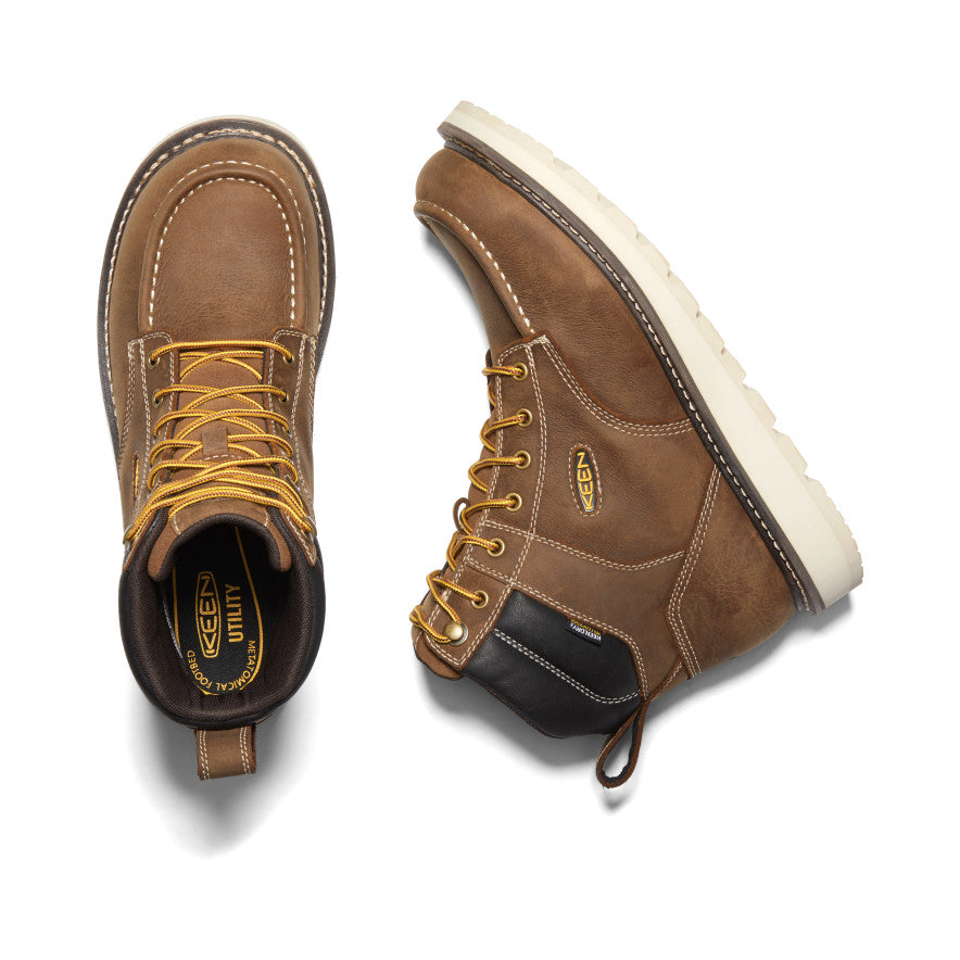 Men's Cincinnati 6 Waterproof Boot (Soft Toe) | Belgian/Sandshell - Image 4