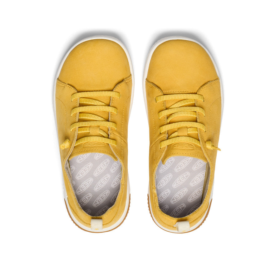 Big Kids' KNX Leather Sneaker | Daffodil/Star White - Image 4