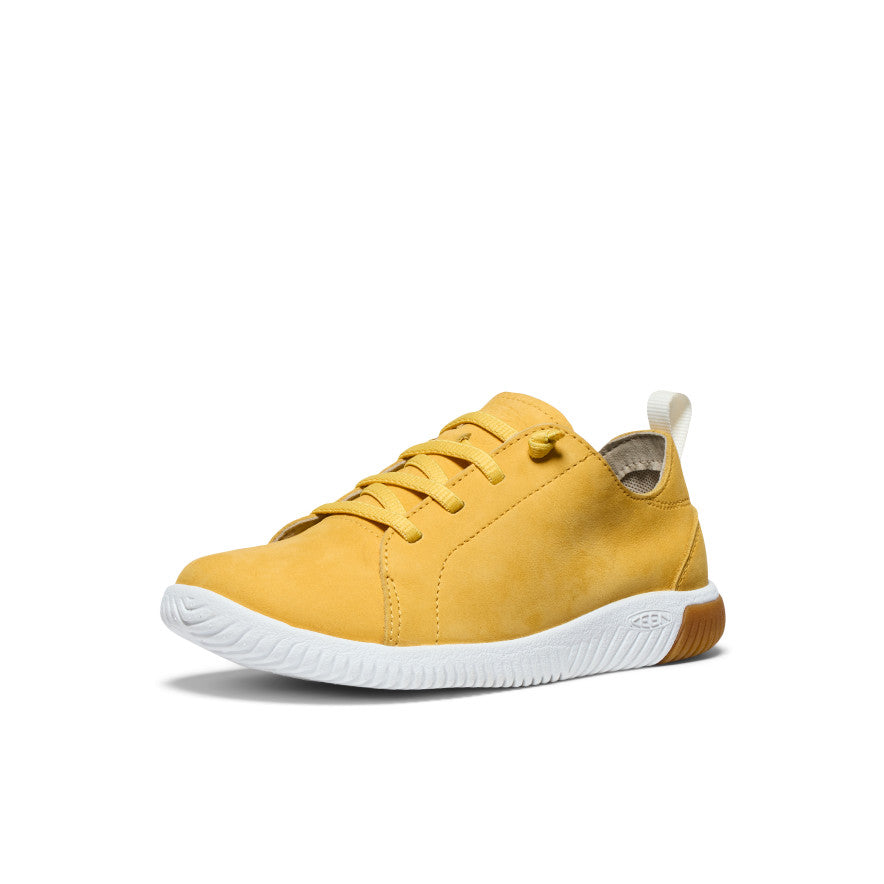 Big Kids' KNX Leather Sneaker | Daffodil/Star White - Image 3