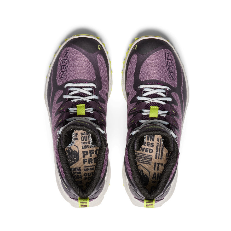 Women's Zionic Waterproof Hiking Boot | Black Plum/Daiquiri Green - Image 4