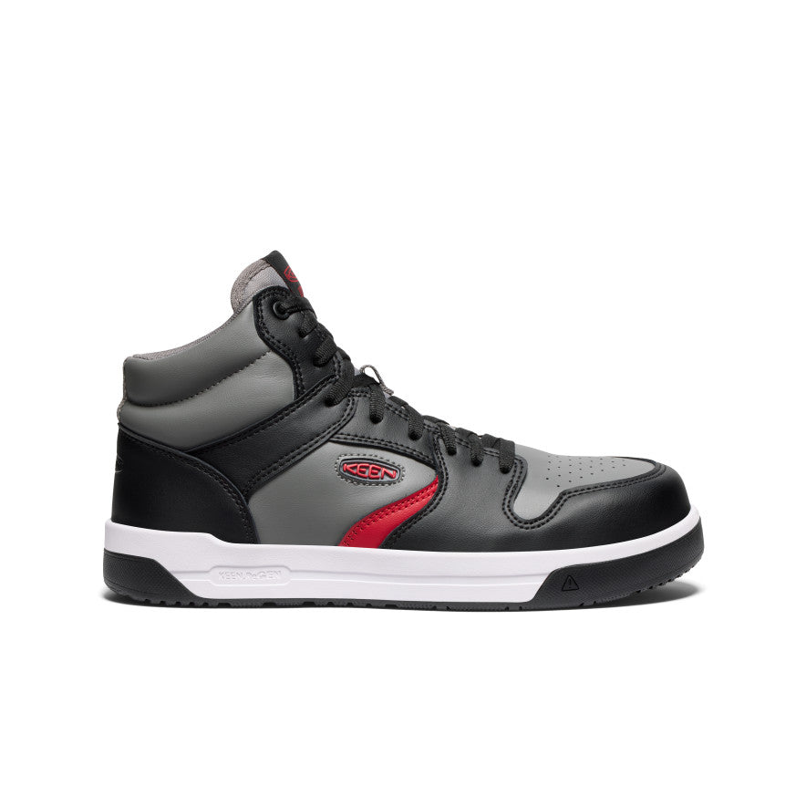 Men's Overton Mid Work Shoe (Carbon Toe) | Steel Grey/Black