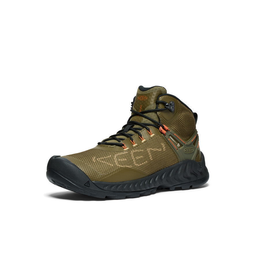 Men's NXIS EVO Waterproof Boot | Dark Olive/Gold Flame - Image 3