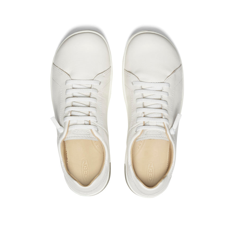 Women's KNX Leather Sneaker | Star White/Star White - Image 4