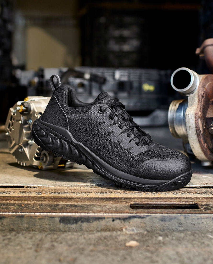 Men's Arvada ESD Work Sneaker (Carbon Toe) | Black/Black - Image 9