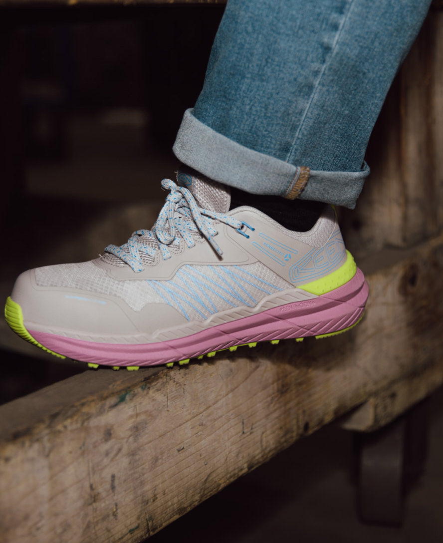 Women's Speedworks ESD Work Sneaker (Carbon Toe) | Alloy/Moonlight Mauve - Image 9