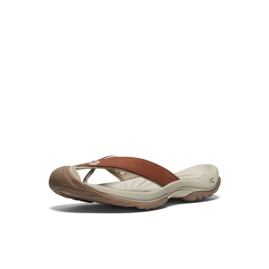 Women's Waimea Leather Flip-Flop | Sorrel Horse/Plaza Taupe - Image 3