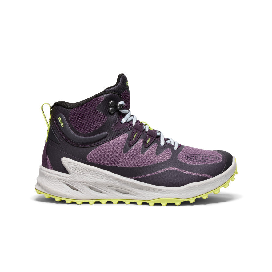 Women's Zionic Waterproof Hiking Boot | Black Plum/Daiquiri Green