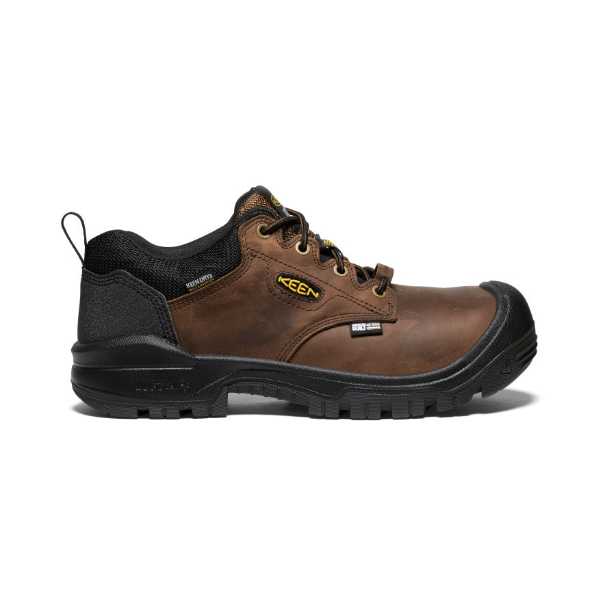 Men's Independence Oxford Waterproof Shoe (Carbon Toe) | Dark Earth/Black - Image 10